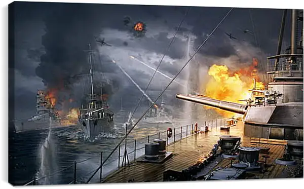 Постер на подрамнике - World Of Warships Постер на подрамнике - World Of Warships