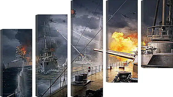 Модульная картина - World Of Warships Модульная картина - World Of Warships