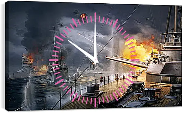 Часы картина - World Of Warships Часы картина - World Of Warships