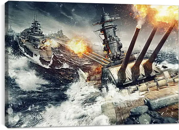 Постер на подрамнике - World Of Warships Постер на подрамнике - World Of Warships