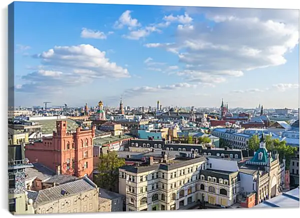 Постер на подрамнике - Солнечная Москва Постер на подрамнике - Солнечная Москва