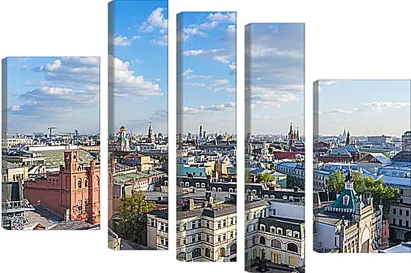 Модульная картина - Солнечная Москва Модульная картина - Солнечная Москва