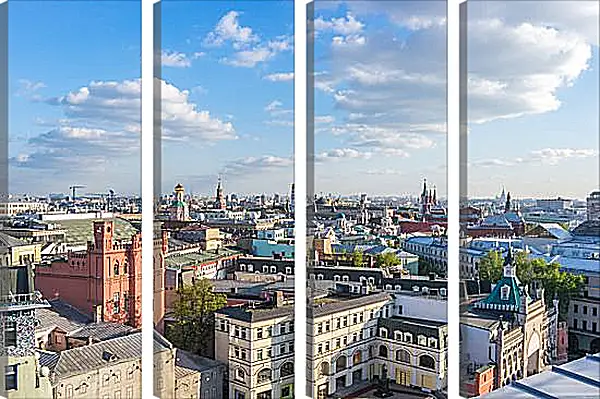 Модульная картина - Солнечная Москва Модульная картина - Солнечная Москва
