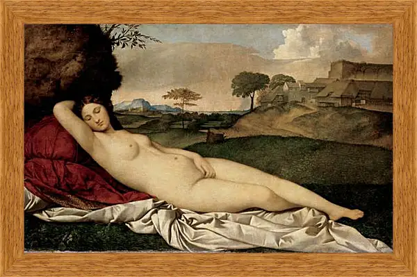 Картина в раме - Спящая Венера. Тициан Вечеллио
Картина в раме - Спящая Венера. Тициан Вечеллио