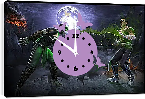 Часы картина - Mortal Kombat Часы картина - Mortal Kombat
