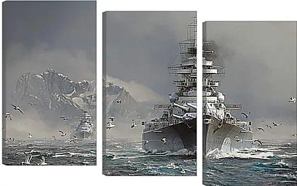 Модульная картина - World Of Warships Модульная картина - World Of Warships
