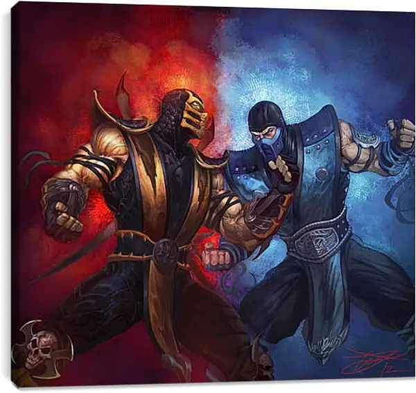 Постер на подрамнике - Mortal Kombat Постер на подрамнике - Mortal Kombat