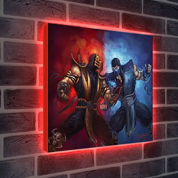 Лайтбокс световая панель - Mortal Kombat Лайтбокс световая панель - Mortal Kombat