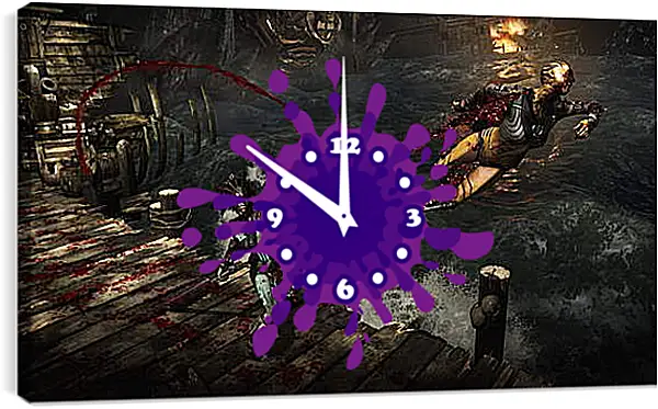 Часы картина - Mortal Kombat X Часы картина - Mortal Kombat X