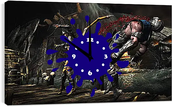 Часы картина - Mortal Kombat X Часы картина - Mortal Kombat X