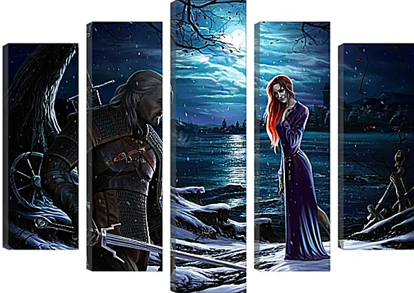 Модульная картина - The Witcher (Ведьмак), Геральт и Трисс Модульная картина - The Witcher (Ведьмак), Геральт и Трисс