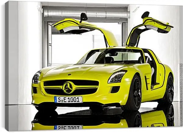 Постер на подрамнике - Mercedes SLS AMG Постер на подрамнике - Mercedes SLS AMG