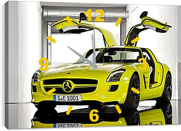 Часы картина - Mercedes SLS AMG Часы картина - Mercedes SLS AMG