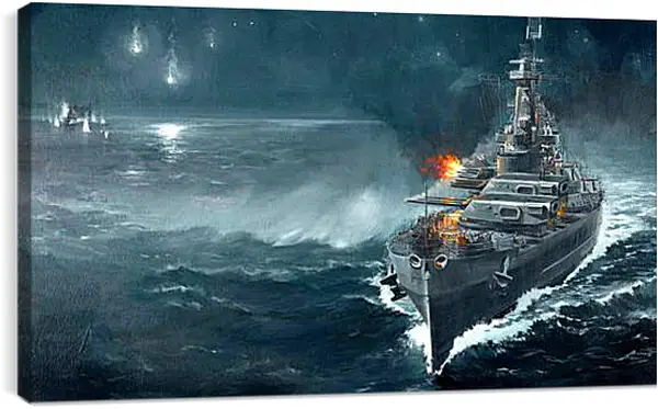 Постер на подрамнике - World Of Warships Постер на подрамнике - World Of Warships