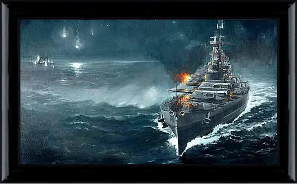 Картина в раме - World Of Warships Картина в раме - World Of Warships