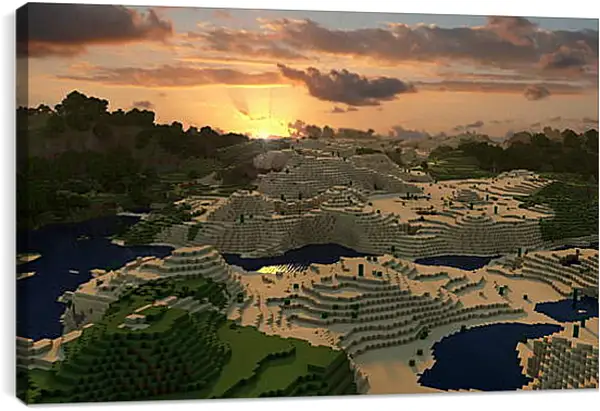 Постер на подрамнике - Minecraft Постер на подрамнике - Minecraft