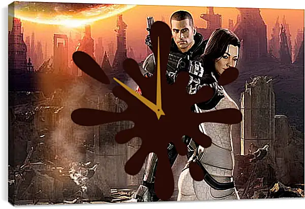 Часы картина - Mass Effect 2 Часы картина - Mass Effect 2