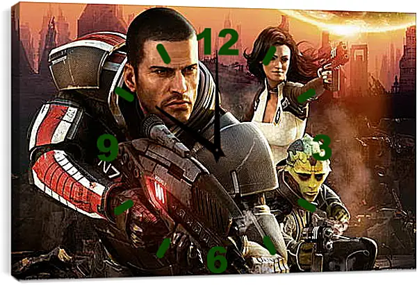 Часы картина - Mass Effect 2 Часы картина - Mass Effect 2