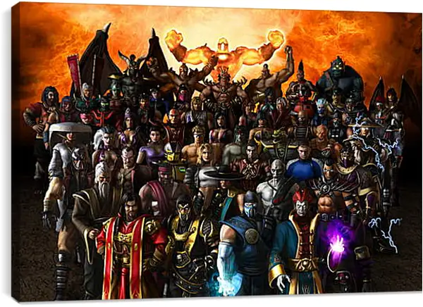 Постер на подрамнике - Mortal Kombat Постер на подрамнике - Mortal Kombat