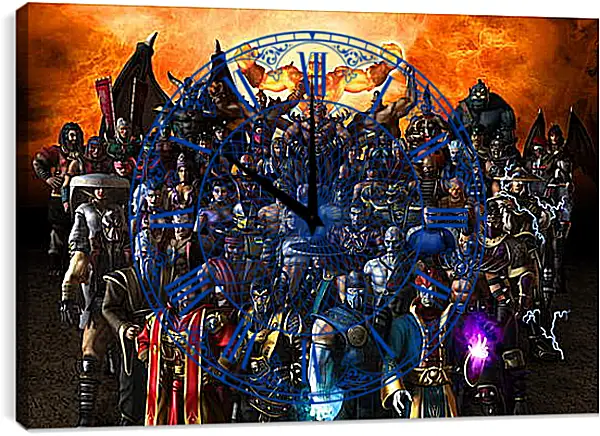 Часы картина - Mortal Kombat Часы картина - Mortal Kombat