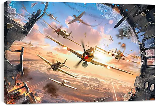 Постер на подрамнике - World Of Warplanes Постер на подрамнике - World Of Warplanes