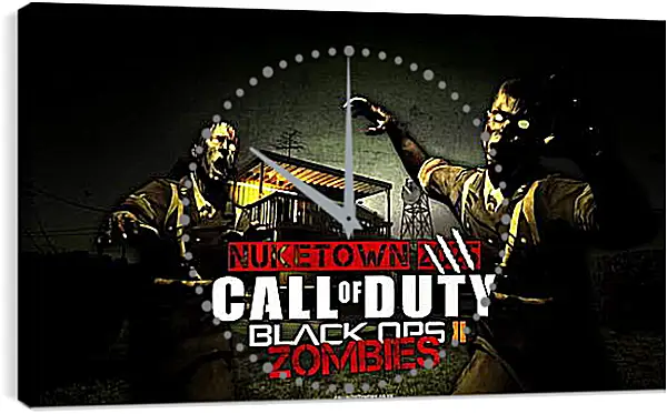 Часы картина - Call Of Duty: Black Ops II Часы картина - Call Of Duty: Black Ops II