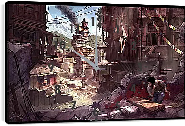 Часы картина - Uncharted 2: Among Thieves Часы картина - Uncharted 2: Among Thieves