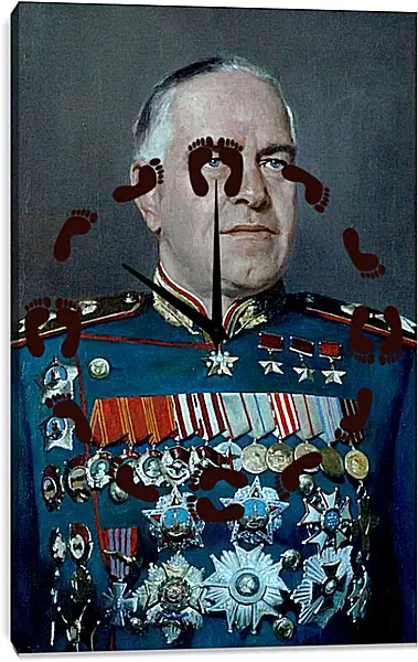 Часы картина - Георгий Константинович Жуков Часы картина - Георгий Константинович Жуков