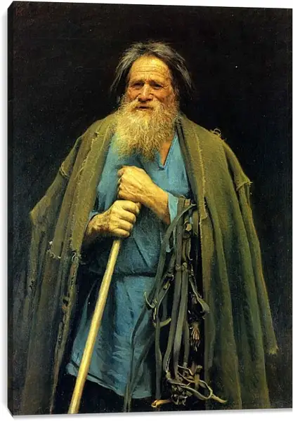 Постер на подрамнике - Крестьянин с уздечкой. Мина Моисеев. Иван Николаевич Крамской Постер на подрамнике - Крестьянин с уздечкой. Мина Моисеев. Иван Николаевич Крамской