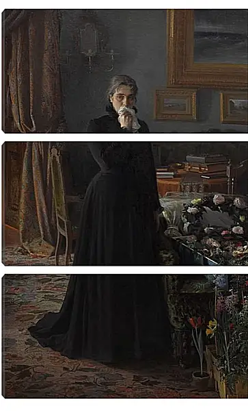 Модульная картина - Неутешное горе. Иван Николаевич Крамской Модульная картина - Неутешное горе. Иван Николаевич Крамской