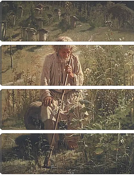 Модульная картина - Пасечник. Иван Николаевич Крамской Модульная картина - Пасечник. Иван Николаевич Крамской