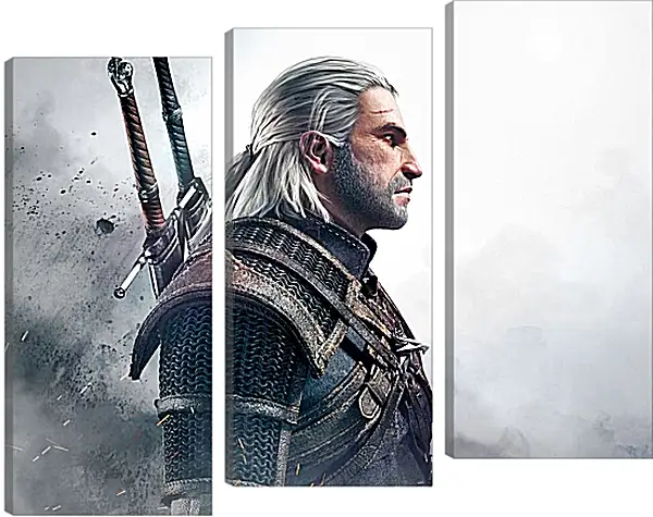 Модульная картина - The Witcher 3 (Ведьмак), Геральт перед боем Модульная картина - The Witcher 3 (Ведьмак), Геральт перед боем