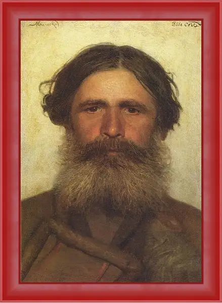 Картина в раме - Портрет крестьянина. Иван Николаевич Крамской Картина в раме - Портрет крестьянина. Иван Николаевич Крамской