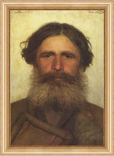 Картина в раме - Портрет крестьянина. Иван Николаевич Крамской Картина в раме - Портрет крестьянина. Иван Николаевич Крамской