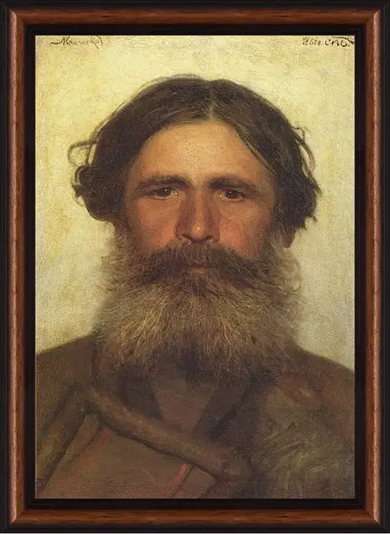 Картина в раме - Портрет крестьянина. Иван Николаевич Крамской Картина в раме - Портрет крестьянина. Иван Николаевич Крамской