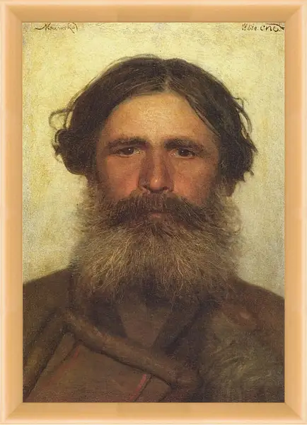 Картина в раме - Портрет крестьянина. Иван Николаевич Крамской Картина в раме - Портрет крестьянина. Иван Николаевич Крамской