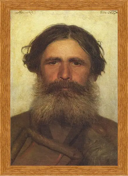 Картина в раме - Портрет крестьянина. Иван Николаевич Крамской Картина в раме - Портрет крестьянина. Иван Николаевич Крамской