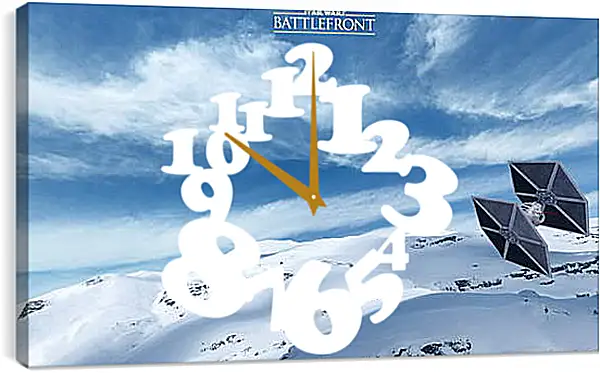 Часы картина - Star Wars Battlefront Часы картина - Star Wars Battlefront