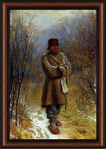 Картина в раме - Созерцатель. Иван Николаевич Крамской Картина в раме - Созерцатель. Иван Николаевич Крамской
