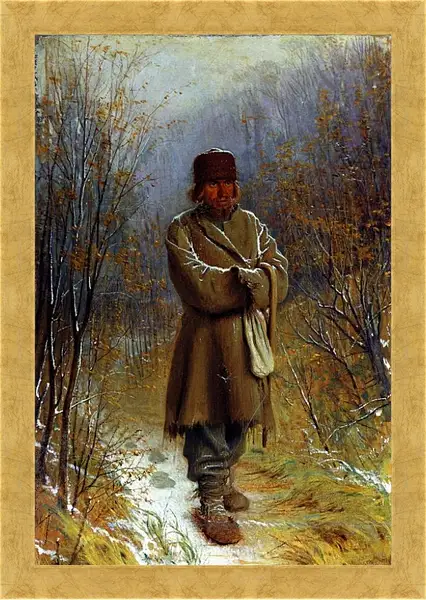 Картина в раме - Созерцатель. Иван Николаевич Крамской Картина в раме - Созерцатель. Иван Николаевич Крамской