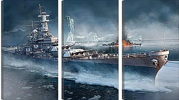 Модульная картина - World Of Warships Модульная картина - World Of Warships