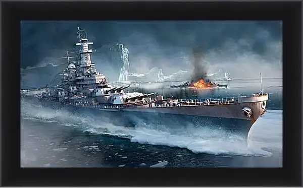 Картина в раме - World Of Warships Картина в раме - World Of Warships