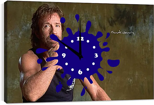 Часы картина - Чак Норрис. Chuck Norris Часы картина - Чак Норрис. Chuck Norris