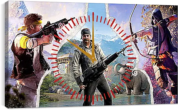 Часы картина - Far Cry 4 Часы картина - Far Cry 4