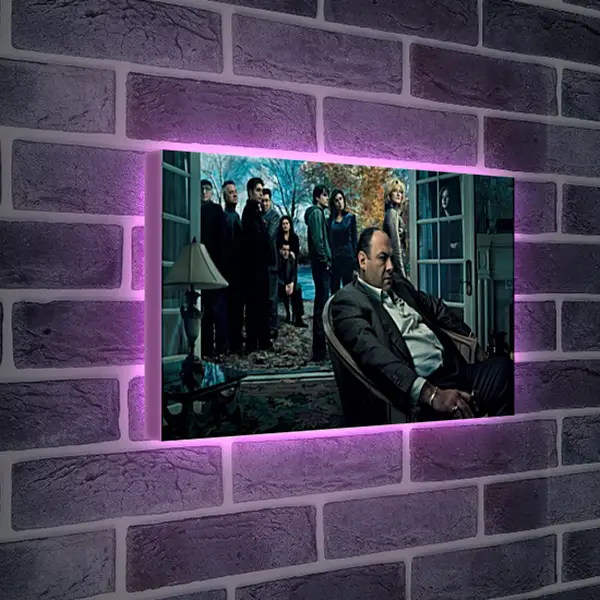 Лайтбокс световая панель - Клан Сопрано. The Sopranos Лайтбокс световая панель - Клан Сопрано. The Sopranos