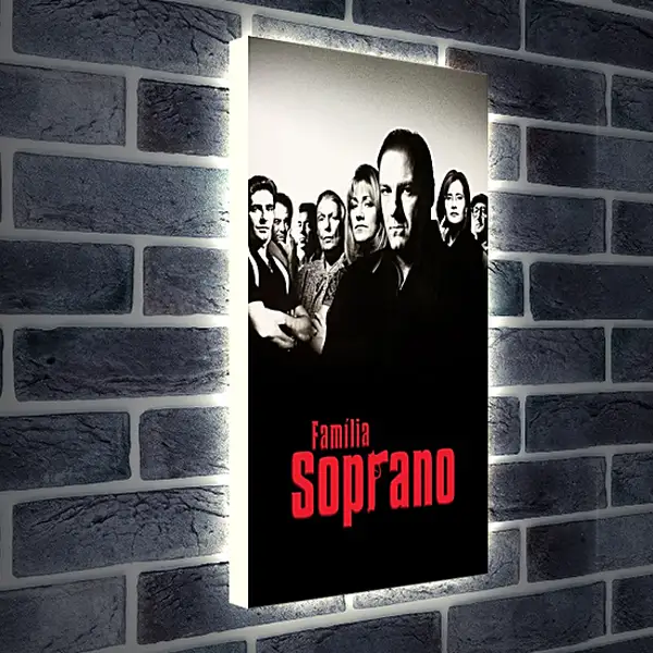 Лайтбокс световая панель - Клан Сопрано. The Sopranos Лайтбокс световая панель - Клан Сопрано. The Sopranos