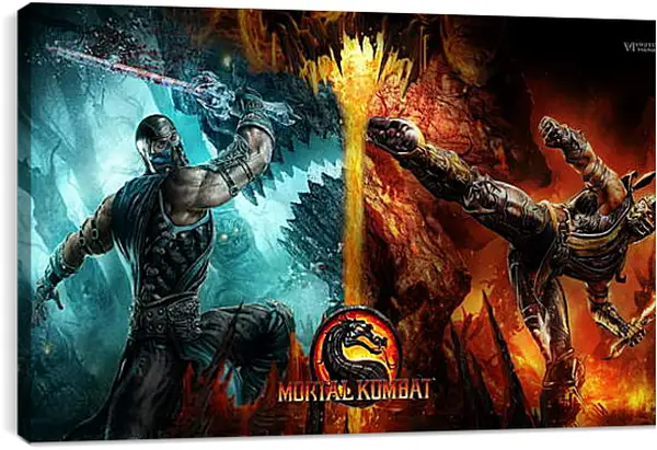 Постер на подрамнике - Mortal Kombat Постер на подрамнике - Mortal Kombat