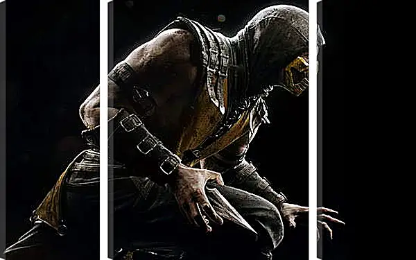 Модульная картина - Mortal Kombat X, Scorpio Модульная картина - Mortal Kombat X, Scorpio