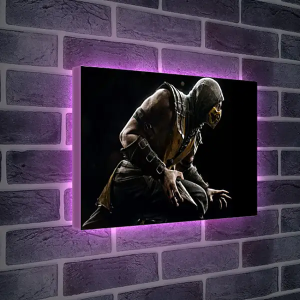 Лайтбокс световая панель - Mortal Kombat X, Scorpio Лайтбокс световая панель - Mortal Kombat X, Scorpio