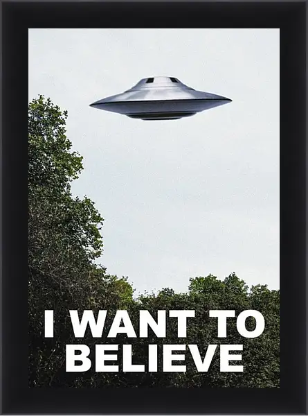Картина в раме - I Want To Believe. Я хочу верить Картина в раме - I Want To Believe. Я хочу верить